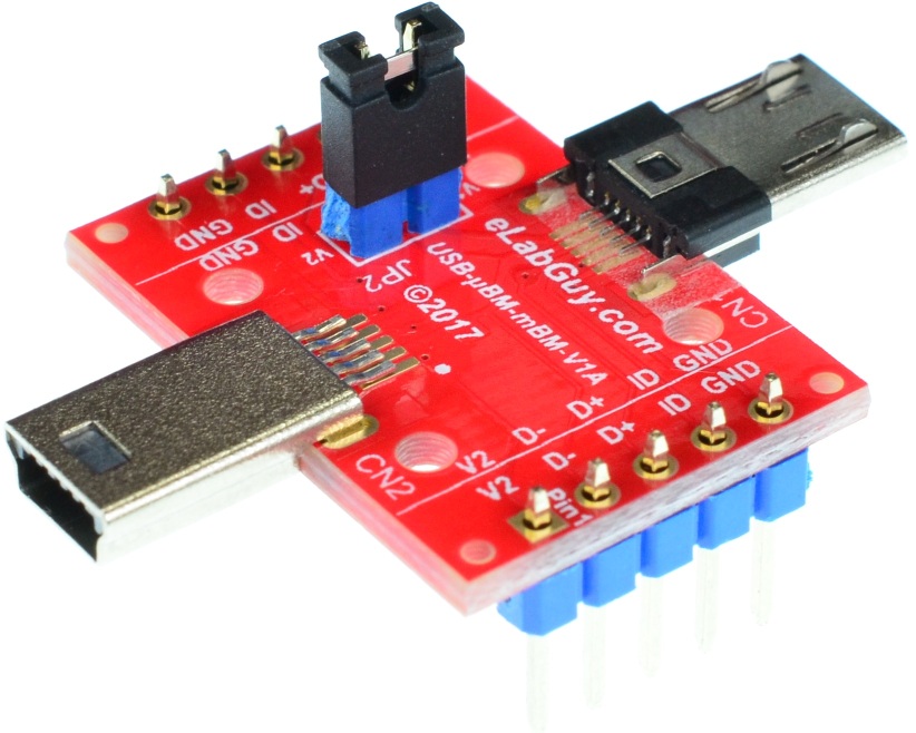 micro USB Type B Male to mini USB Type B Male adapter
